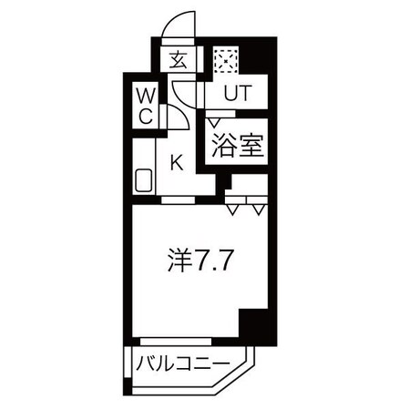 高岳駅 徒歩4分 6階の物件間取画像